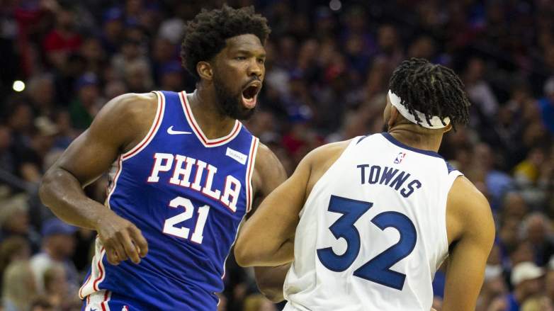 Joel Embiid, Karl-Anthony Towns, Knicks, 76ers