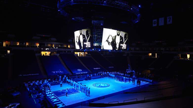 The Minnesota Timberwolves honor Karl-Anthony Towns’ late mother before a game in 2020