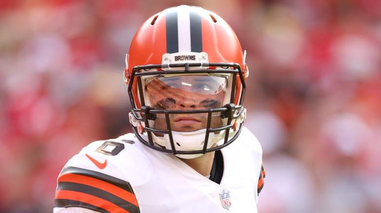 Former Cleveland Browns quarterback Baker Mayfield.