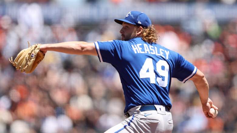 Jonathan Heasley, pictured here with the Kansas City Royals, later of the Tampa Bay Rays