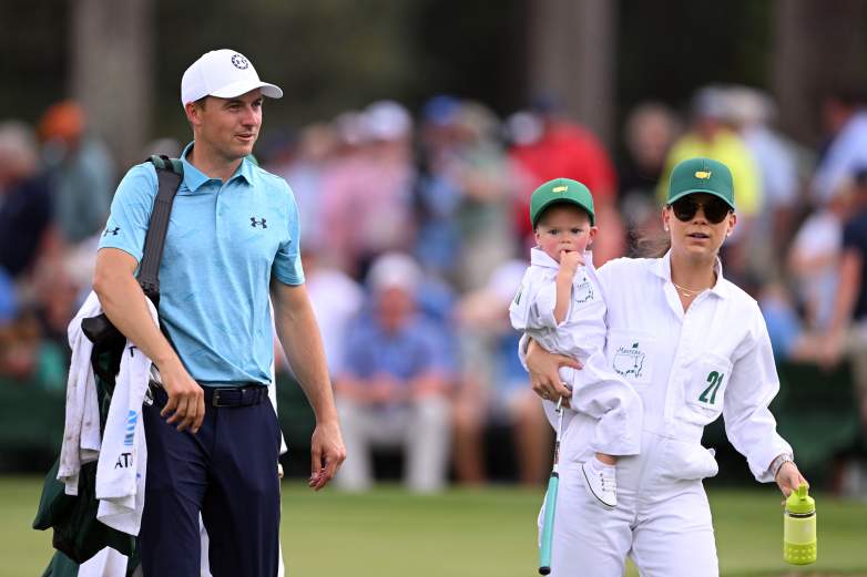 Jordan Spieth, Annie Verret Spieth and son, Sammy Spieth