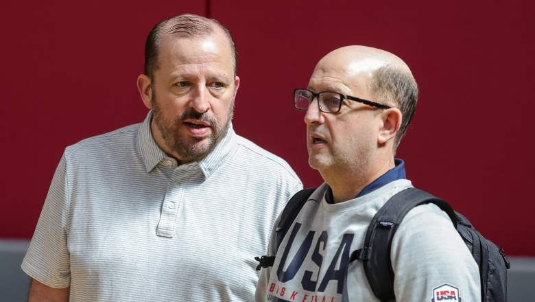 Tom Thibodeau and Jeff Van Gundy during FIBA Men’s Basketball World Cup