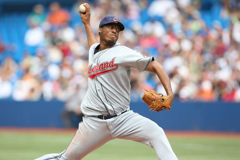 Former Cleveland Indians pitcher Fausto Carmona