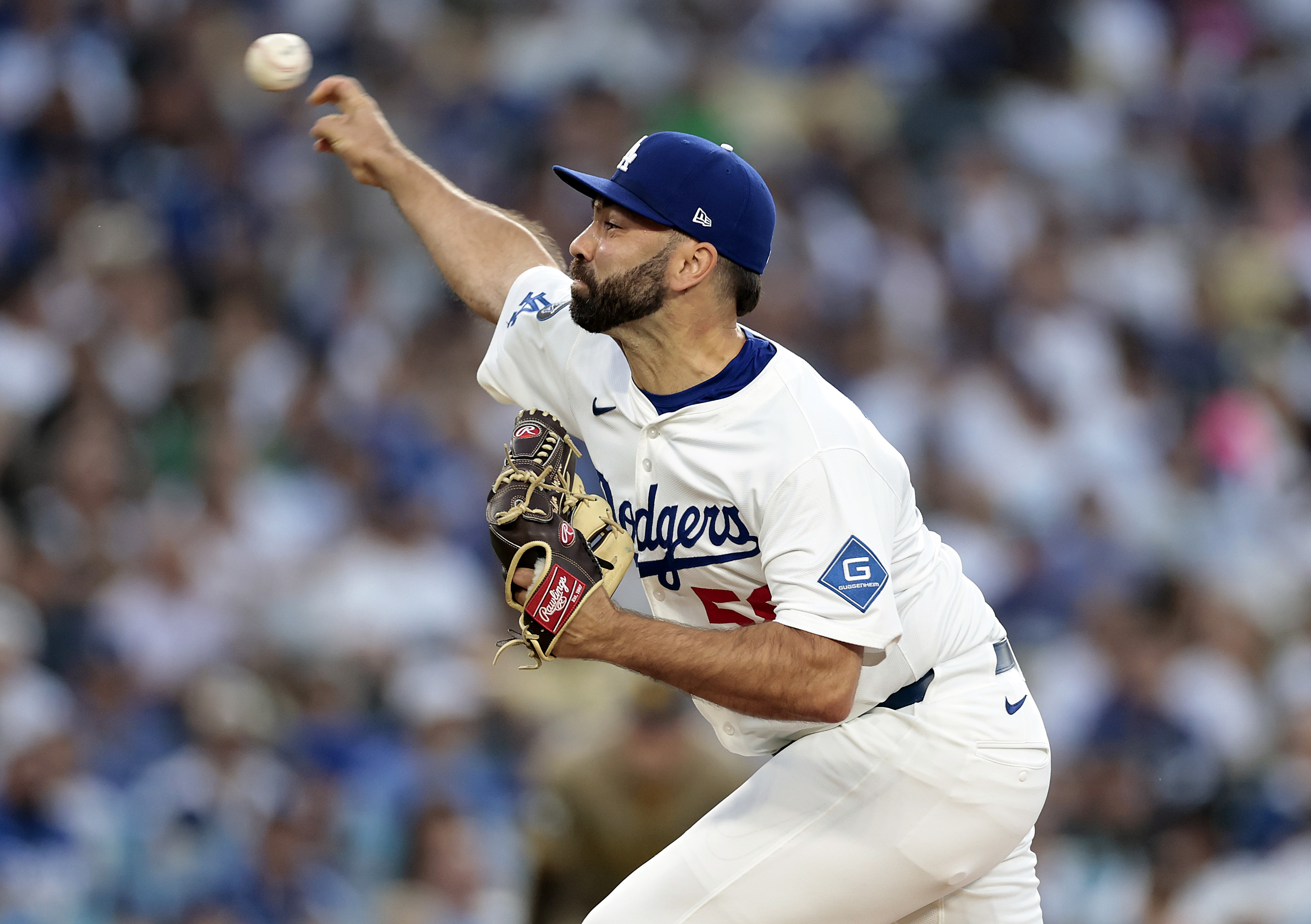 Lou Trivino of the Los Angeles Dodgers