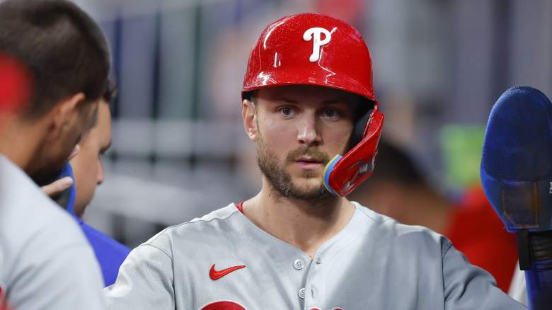 Philadelphia Phillies shortstop Trea Turner speaks about pitcher Cristopher Sanchez after historic night.