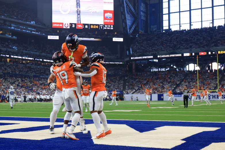 Denver Broncos wide receivers, Marvin Mims Jr. contract talk and change with Davis Webb as offensive coordinator.