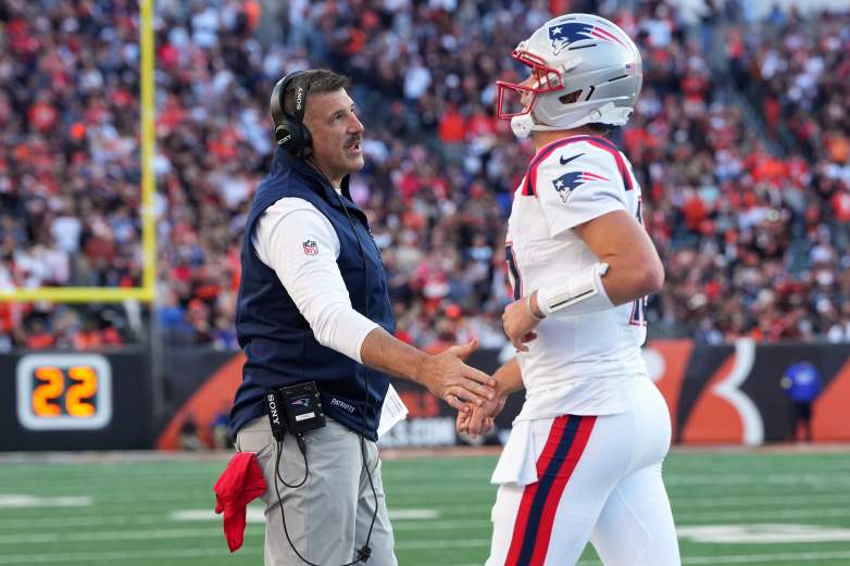 Drake Maye Mike Vrabel New England Patriots