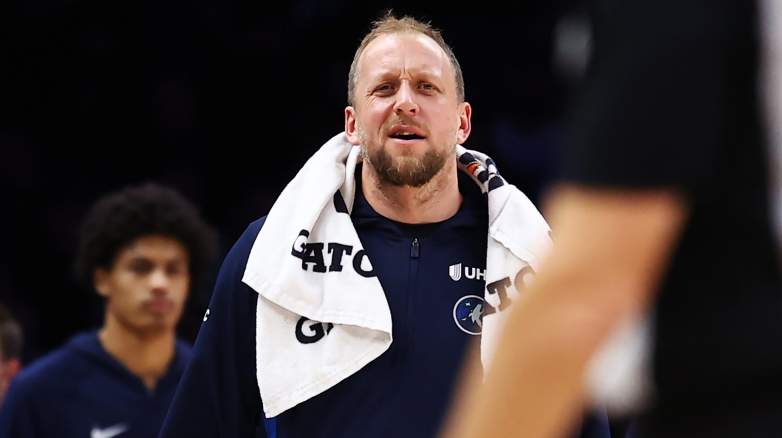 Joe Ingles of the Minnesota Timberwolves reacts