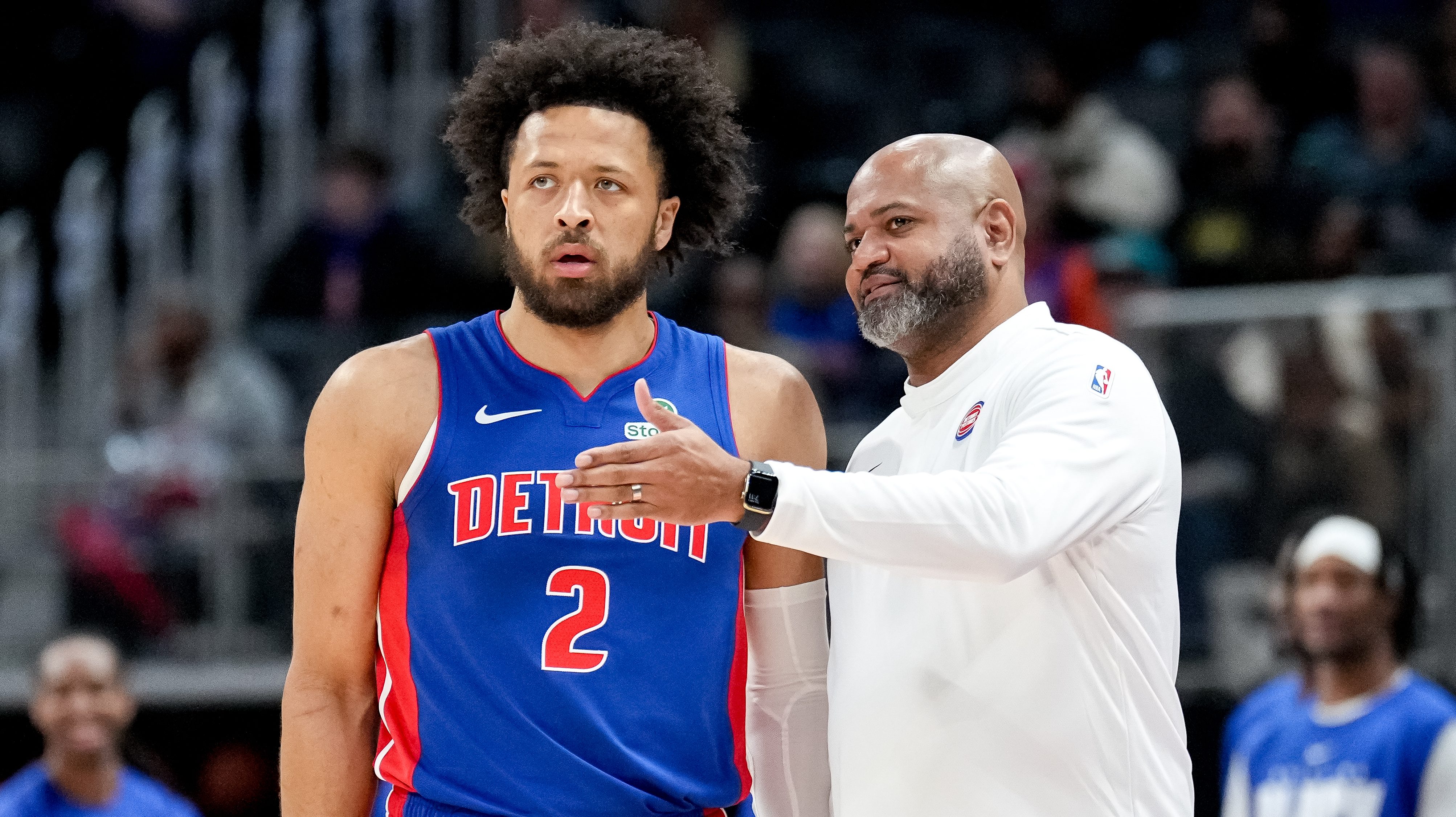 Cade Cunningham and J.B. Bickerstaff