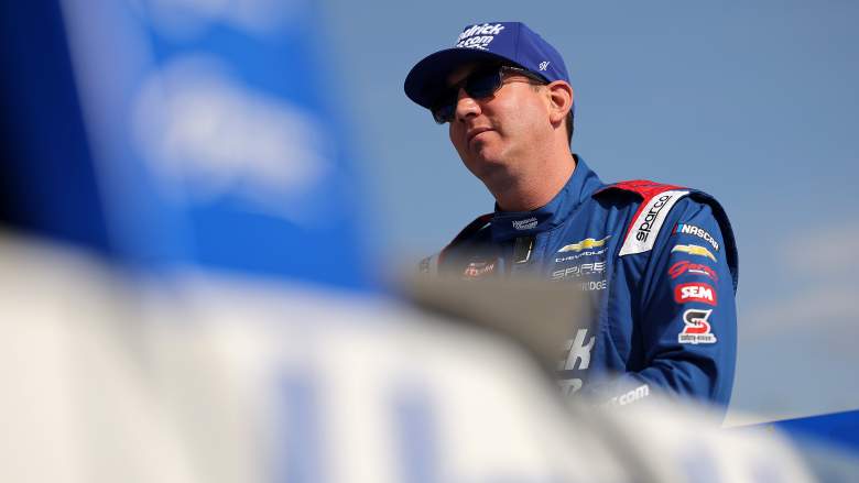 Kyle Busch during NASCAR Craftsman Truck Series qualifying at EchoPark Speedway in Georgia in February 2026.