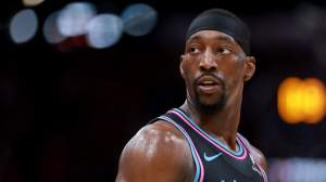 Bam Adebayo #13 of the Miami Heat