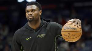 Zion Williamson #1 of the New Orleans Pelicans