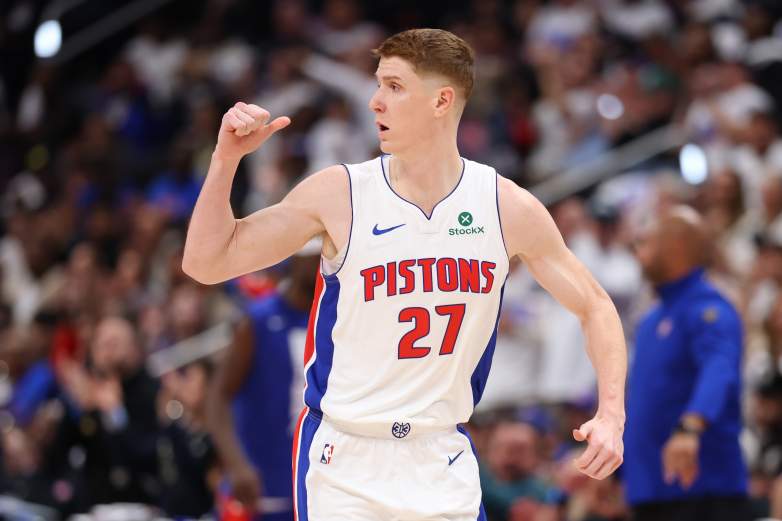 Detroit Pistons shooter Kevin Hueter got upgraded on the injury report to questionable after missing many games.