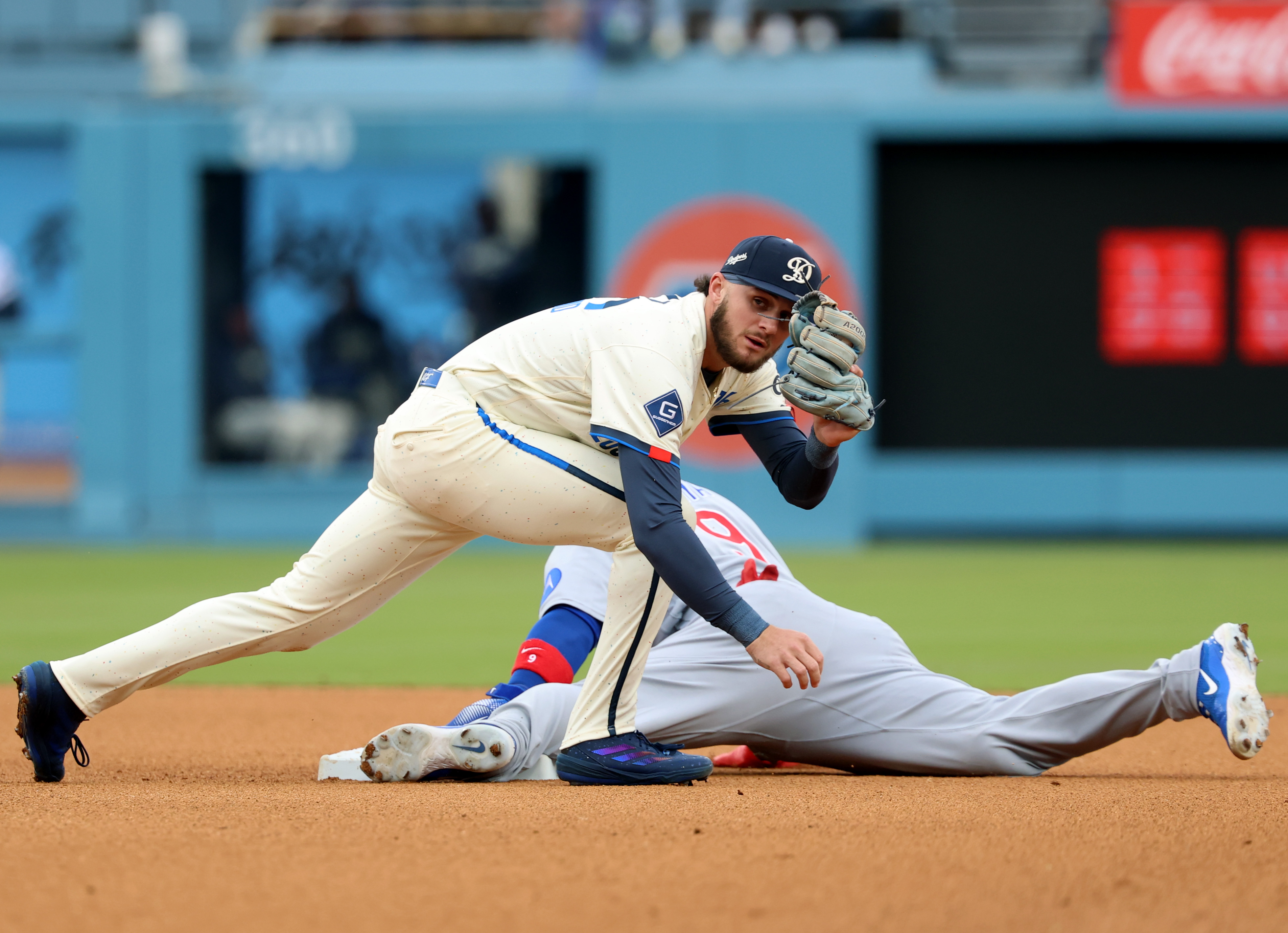 Alex Freeland of the Los Angeles Dodgers