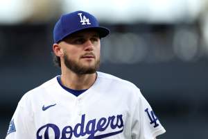 Alex Freeland of the Los Angeles Dodgers