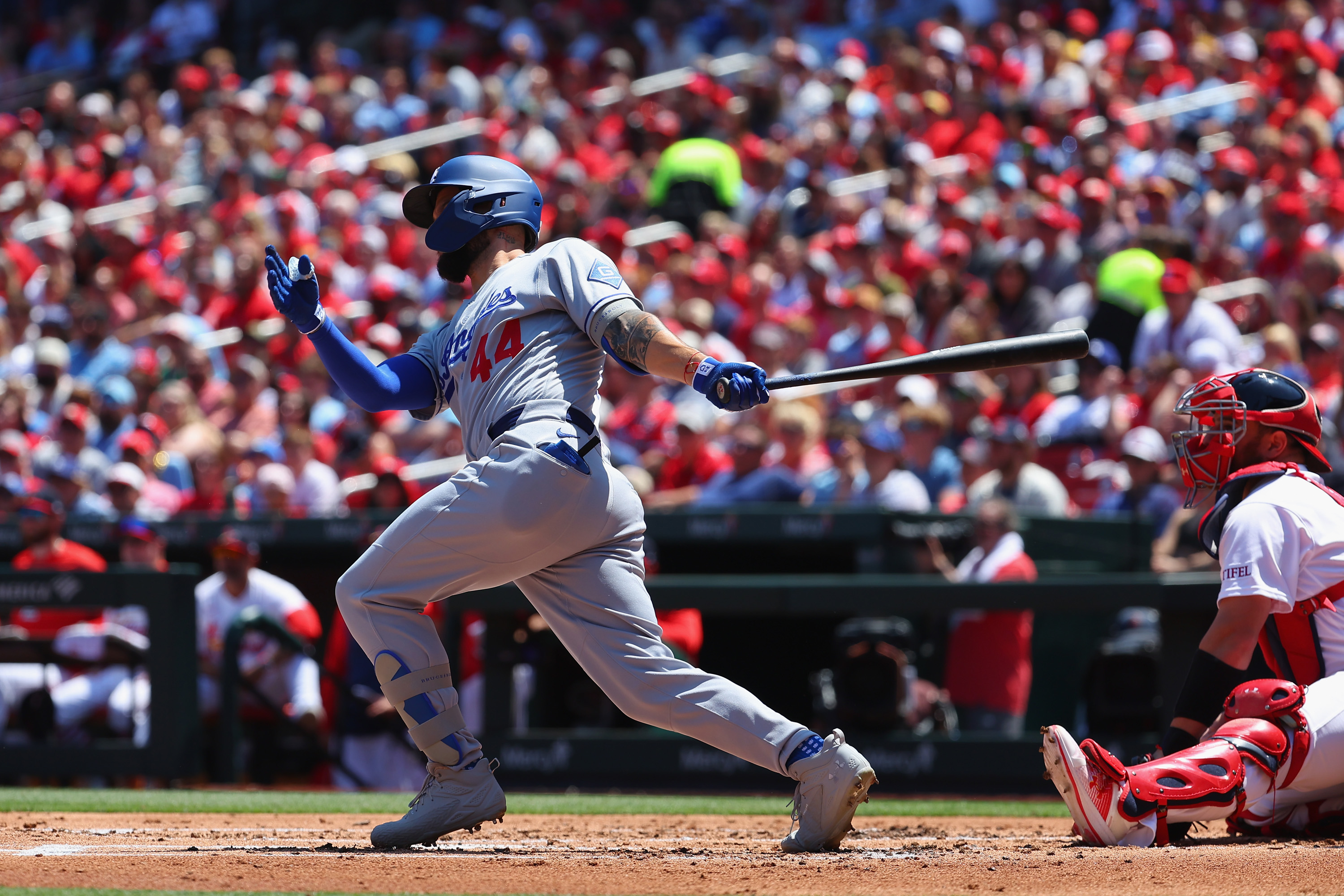 Andy Pages of the Los Angeles Dodgers