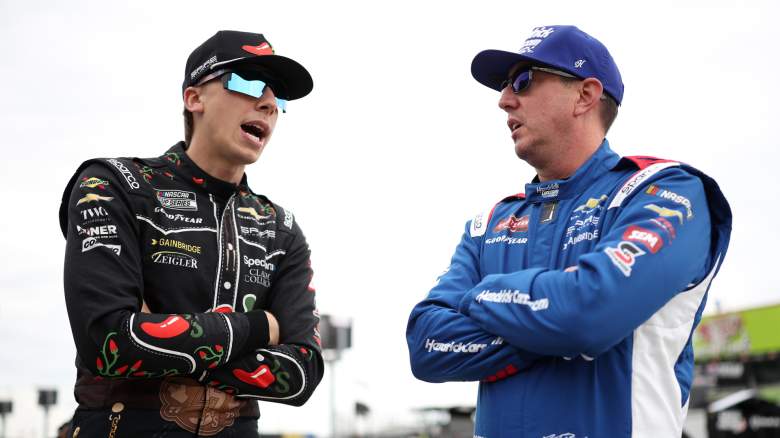 Carson Hocevar and Kyle Busch