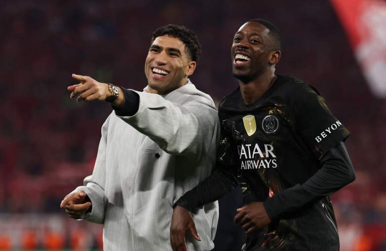 Achraf Hakimi and Ousmane Dembele
