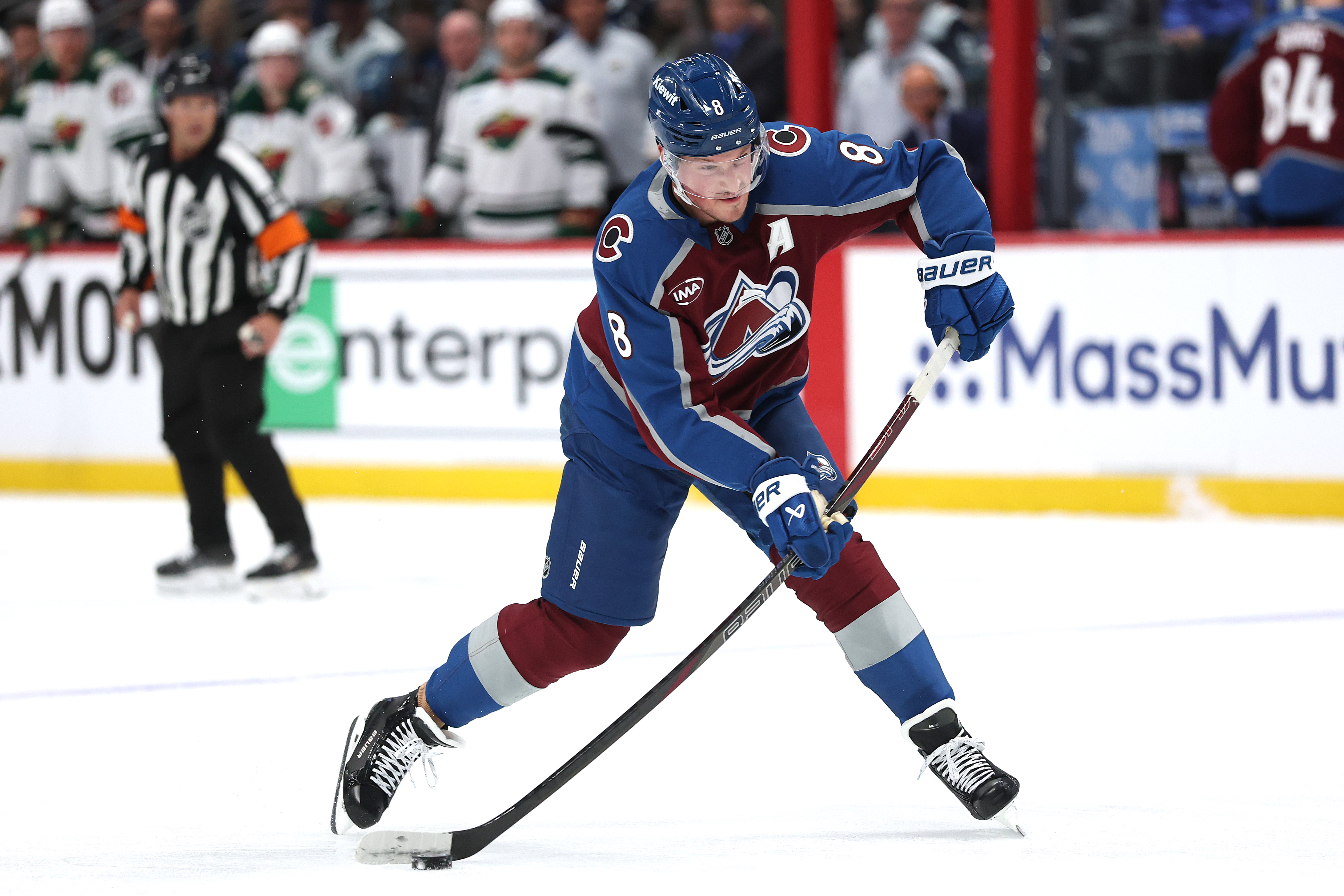 Colorado Avalanche defenseman Cale Makar is ruled out for Game 2 against the Vegas Golden Knights.