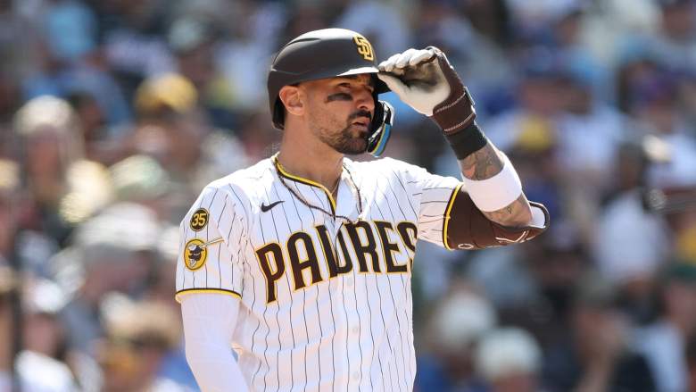 San Diego Padres outfielder Nick Castellanos shares message to former teammates ahead of first game against the Philadelphia Phillies.