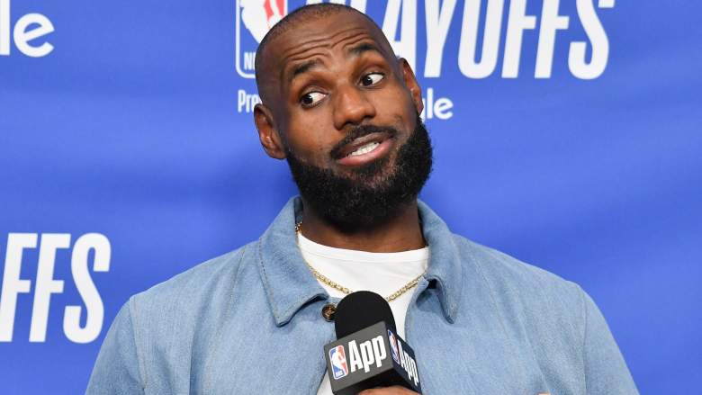 LeBron James #23 of the Los Angeles Lakers