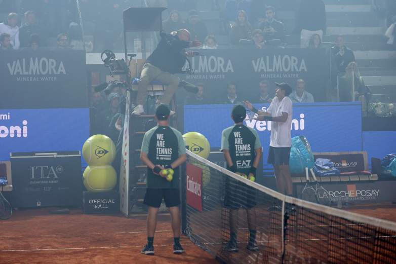Italian Open fireworks delay