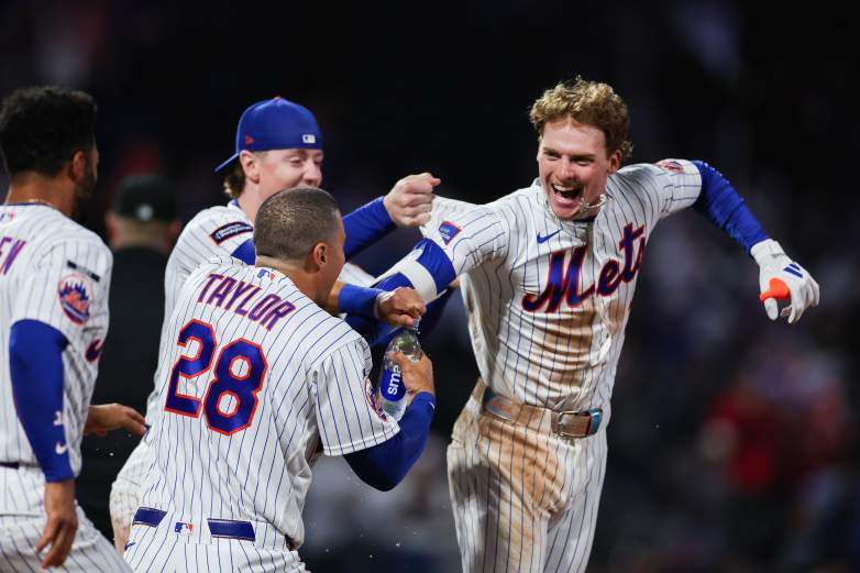 New York Mets win over the Detroit Tigers after Juan Soto, Brett Baty, A.J. Ewing, Marcus Semien, and Mark Vientos all hit a home run.