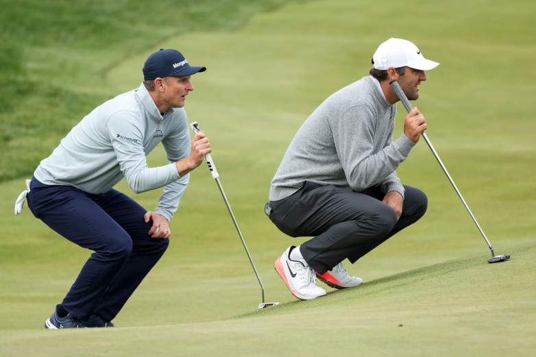 Justin Rose and Scottie Scheffler