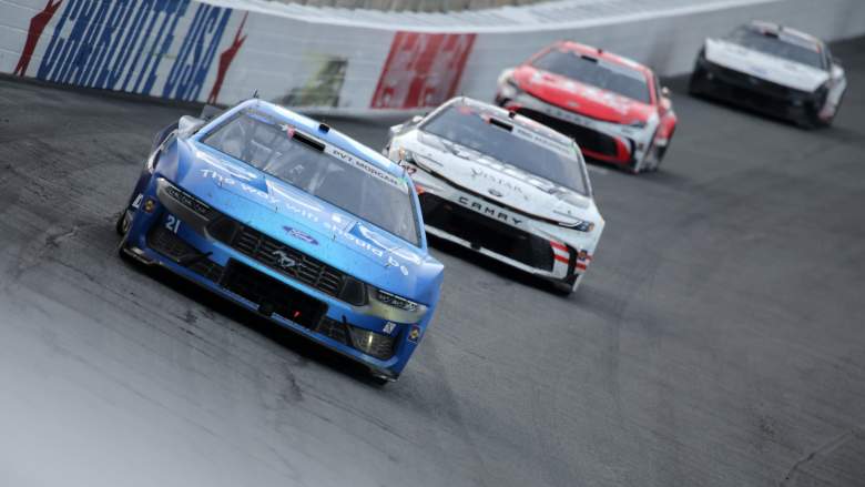 Josh Berry races during the Coca-Cola 600 at Charlotte Motor Speedway before a late-race wreck.