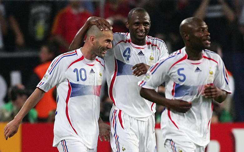 Zinedine Zidane, Patrick Vieira, and William Gallas
