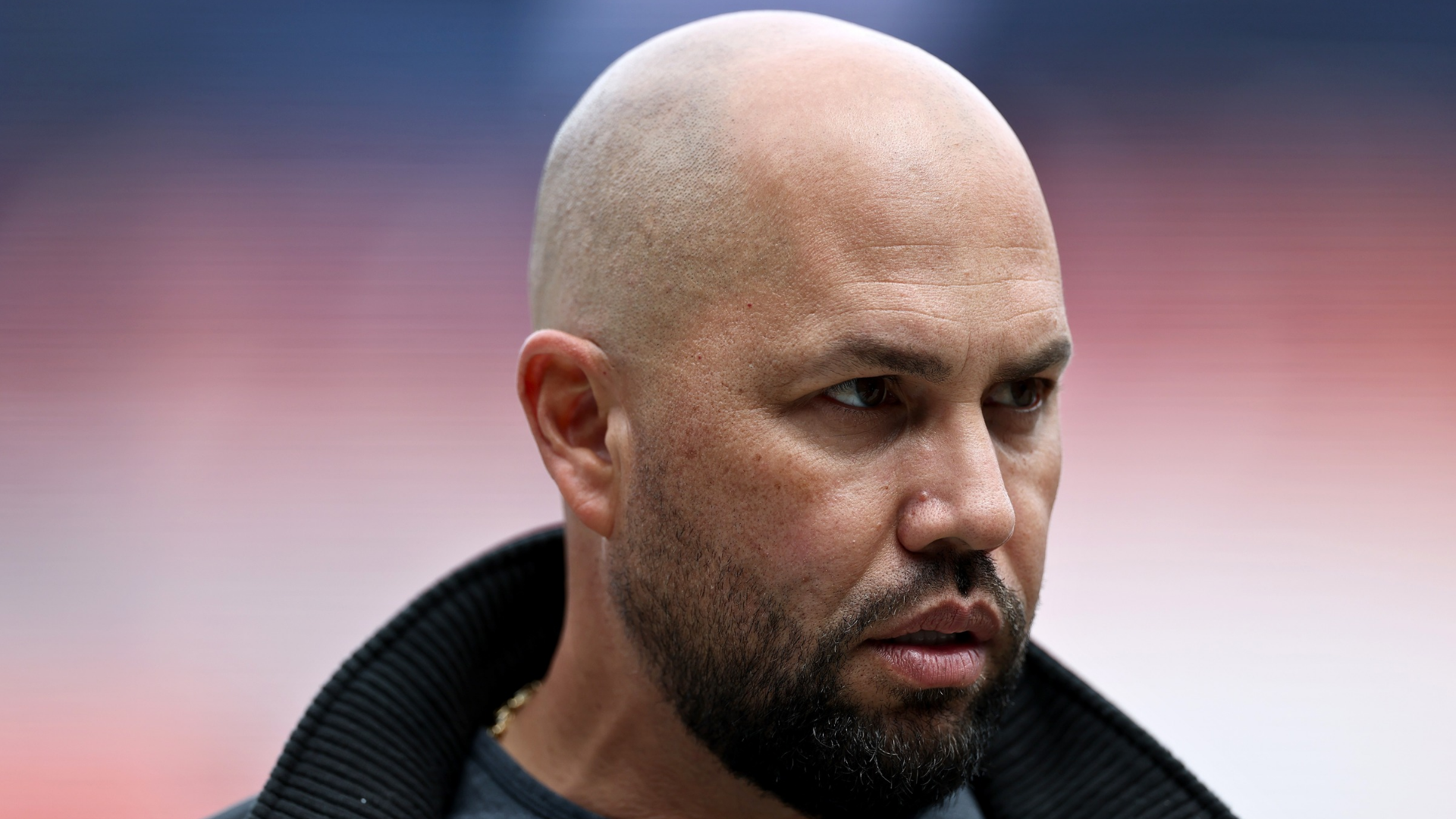 Carlos Beltran stands on the field before the home opener between the New York Mets and the Toronto Blue Jays at Citi Field on April 04, 2025 in the Flushing neighborhood of the Queens borough of New York City. (Photo by Elsa/Getty Images)