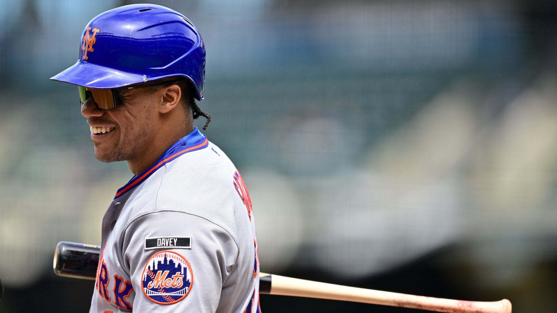 Juan Soto #22 of the New York Mets looks on during an at bat in the first inning against the Colorado Rockies at Coors Field on May 7, 2026 in Denver, Colorado. (Photo by Dustin Bradford/Getty Images)