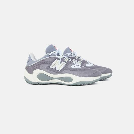 New Balance P400 Low grey basketball shoe designed for speed and agility