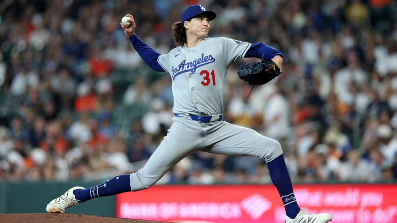 Los Angeles Dodgers pitcher Tyler Glasnow