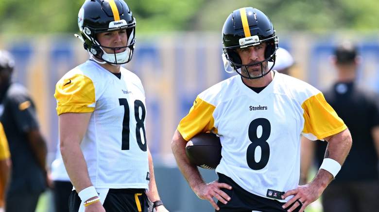 Steelers news hints Will Howard battling Mason Rudolph for roster after Aaron Rodgers signing