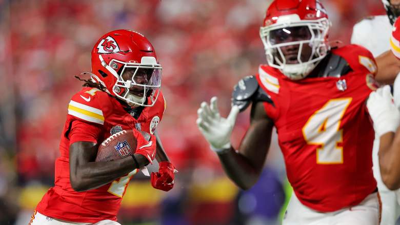 Kansas City Chiefs wide receivers Xavier Worthy and Rashee Rice