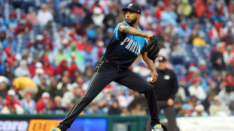 Philadelphia Phillies starting pitcher Cristopher Sanchez faces the Cleveland Guardians at Citizens Bank Park on May 22, 2026.