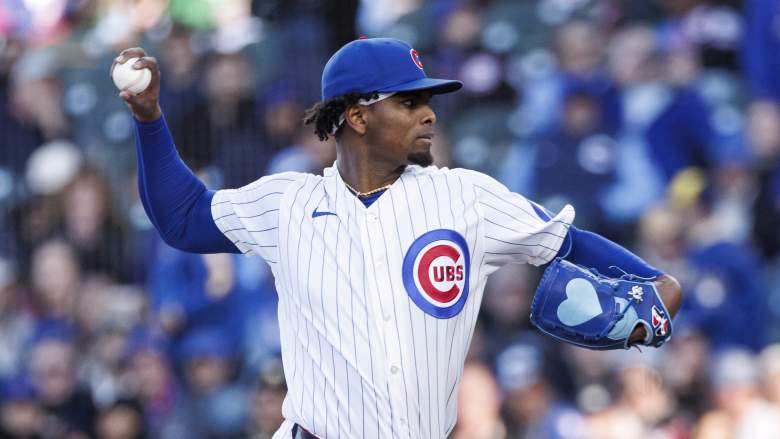 Chicago Cubs starting pitcher Edward Cabrera faces the Milwaukee Brewers at Wrigley Field on May 20, 2026.