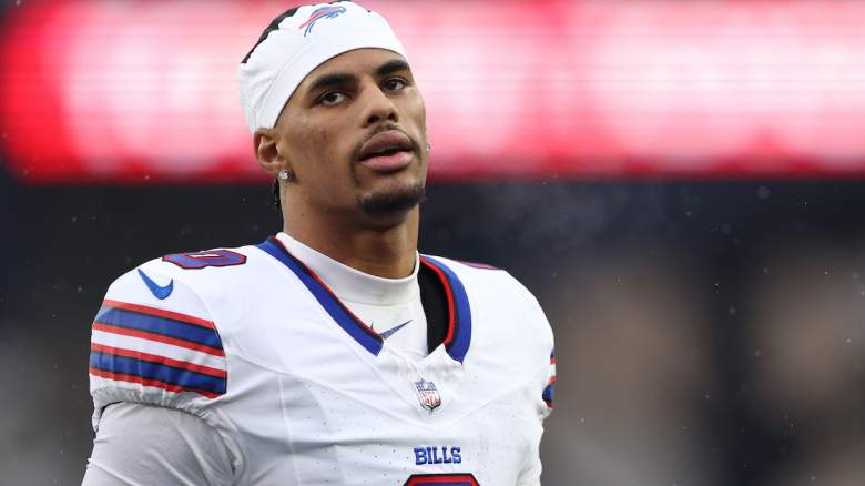 Buffalo Bills wide receiver Keon Coleman reacts during an NFL game as pressure builds entering his pivotal 2026 season.