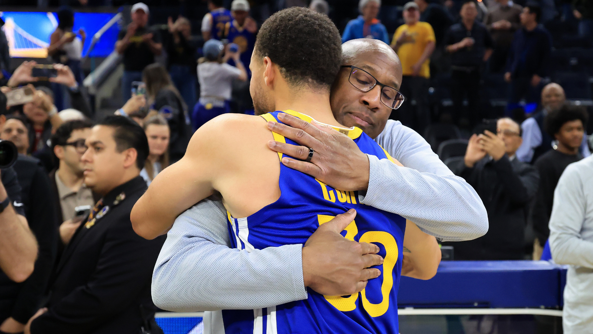 Mike Brown and Steph Curry