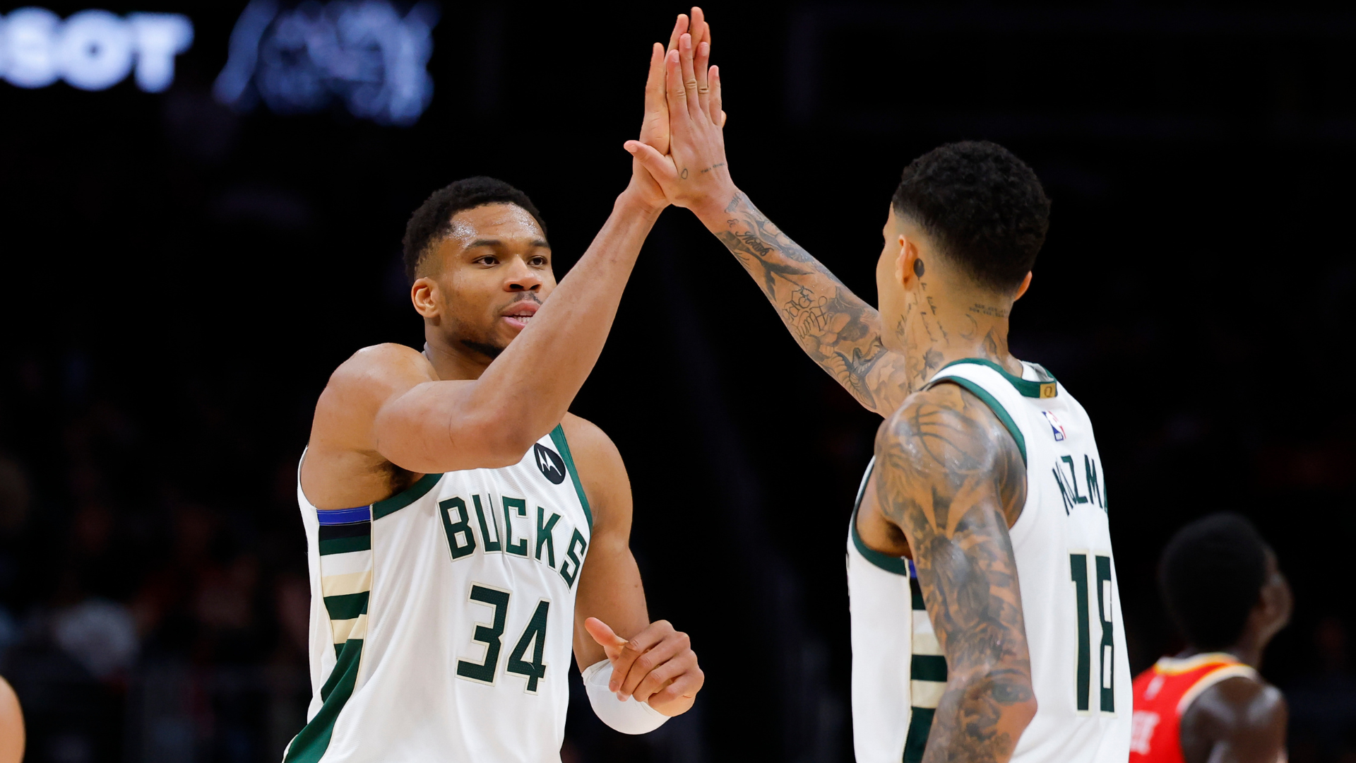 Giannis Antetokounmpo and Kyle Kuzma