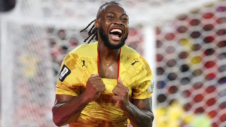 Antoine Semenyo #11 of Ghana celebrates.