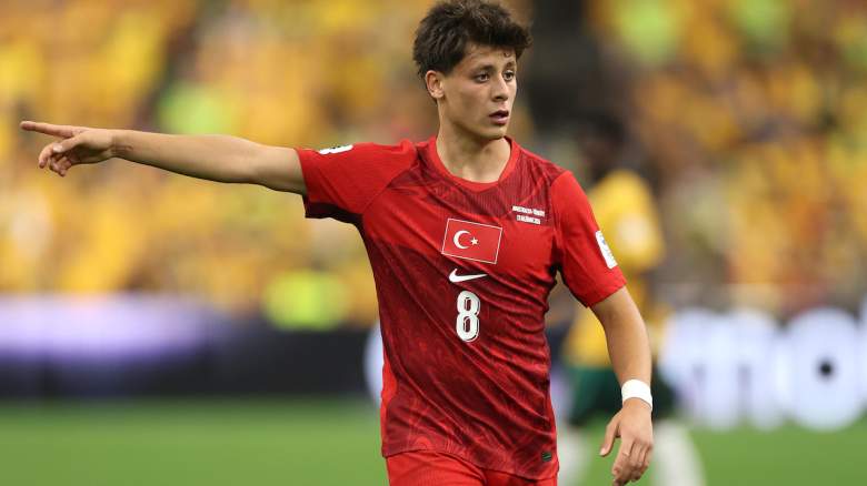Arda Guler of Türkiye reacts.