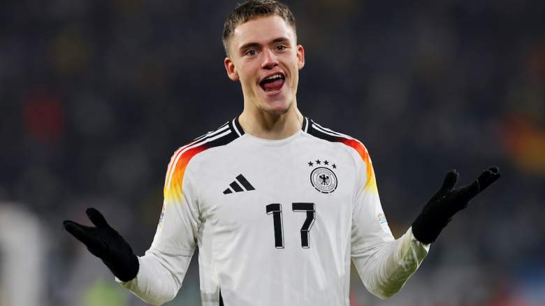 Florian Wirtz of Germany celebrates.