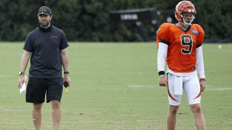 Brian Callahan and Joe Burrow, Giants
