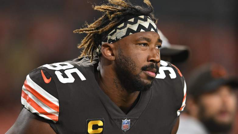Myles Garrett #95 of the Cleveland Browns