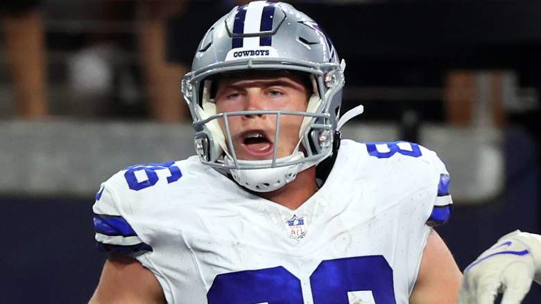Luke Schoonmaker of the Dallas Cowboys