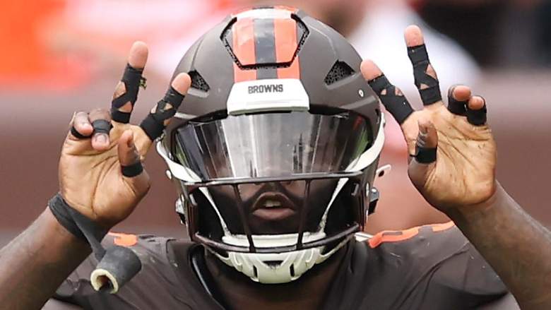 Maliek Collins #96 of the Cleveland Browns