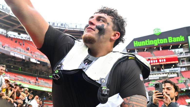 Cleveland Browns defensive tackle Mason Graham wore a walking boot at minicamp.