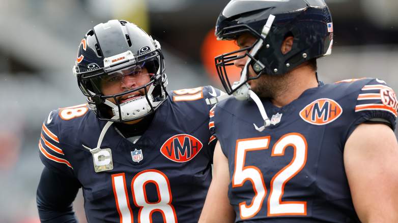 Bears QB Caleb Williams and Former Center Drew Dalman